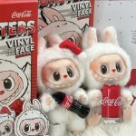 labubú Cara de vinilo Coca Cola de 3 piezas de la serie