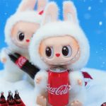 labubú Cara de vinilo Coca Cola de 3 piezas de la serie