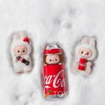 labubú Cara de vinilo Coca Cola de 3 piezas de la serie