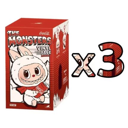 labubú Cara de vinilo Coca Cola de 3 piezas de la serie