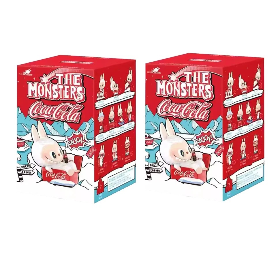 labubú de 2 piezas Caja sorpresa de Coca Cola labubú de 2 piezas Caja sorpresa de Coca Cola
